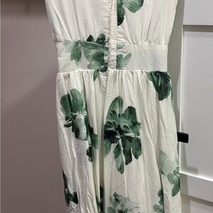Floral Green Maxi Dress